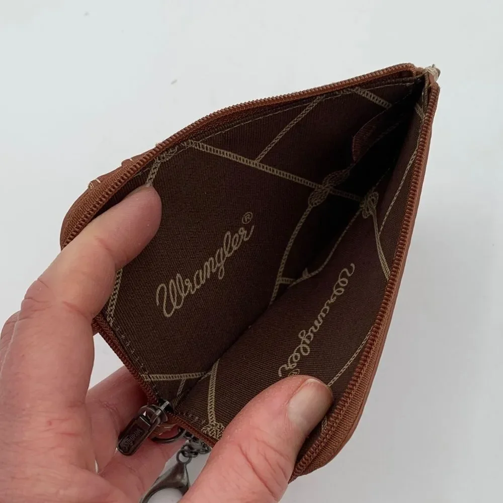 Brown and Pink Patterned Card Holder